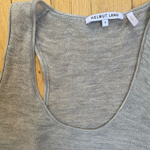Helmut Lang Cashmere Racerback Tank Top - Picture 1 of 7